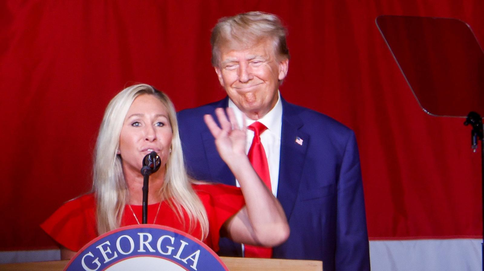 How Greene transitioned from a Maga loyalist to her resignation from Congress