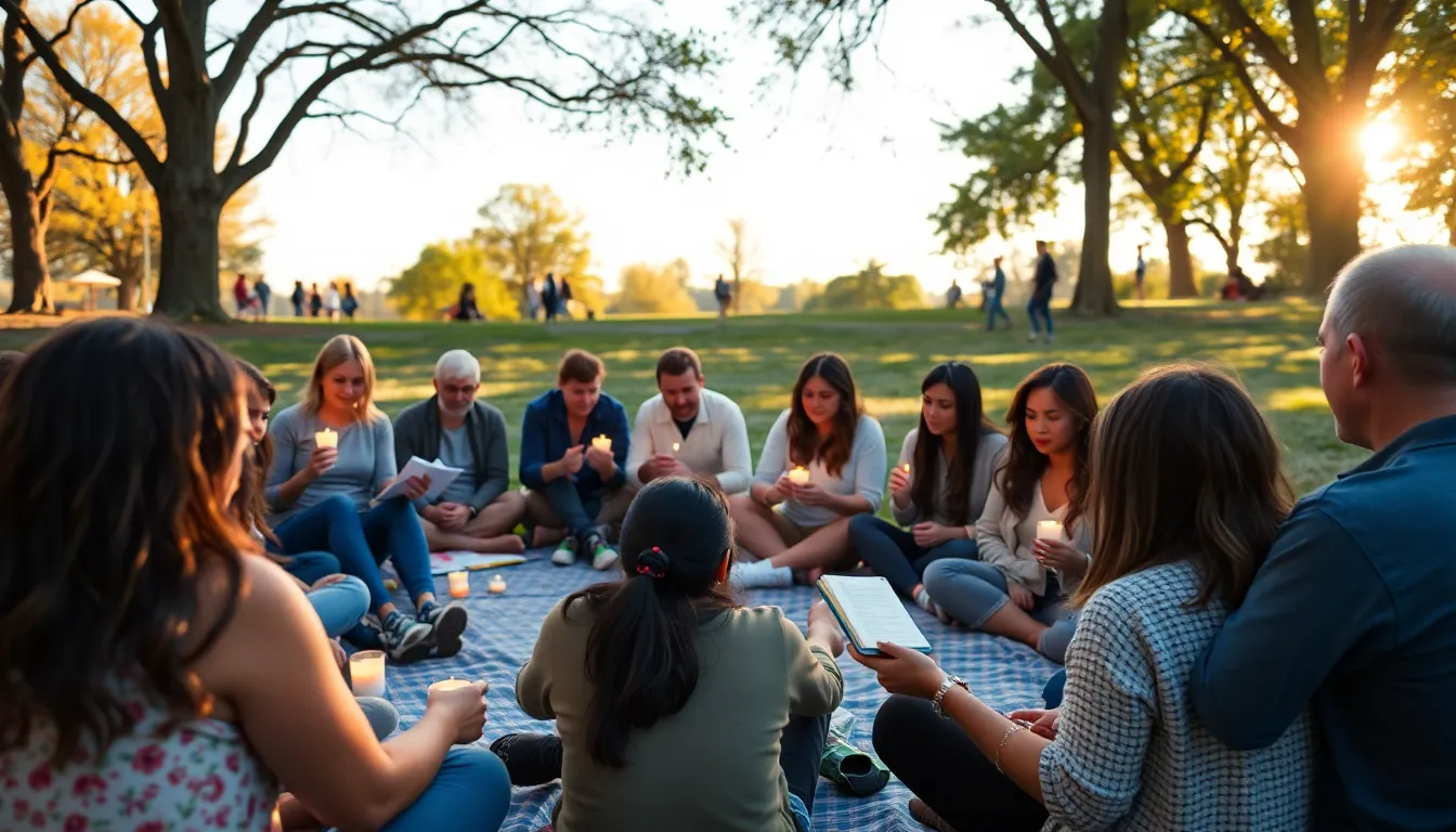 People participating in a local initiative aimed at fostering genuine relationships, honoring the values championed by a notable figure
