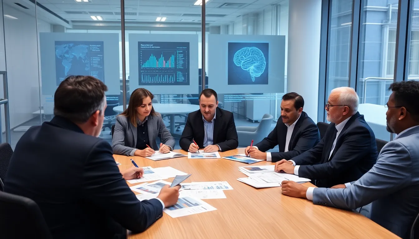 A visual representation of the contrasting perspectives on A.I. risks between government officials and economic experts during a public debate