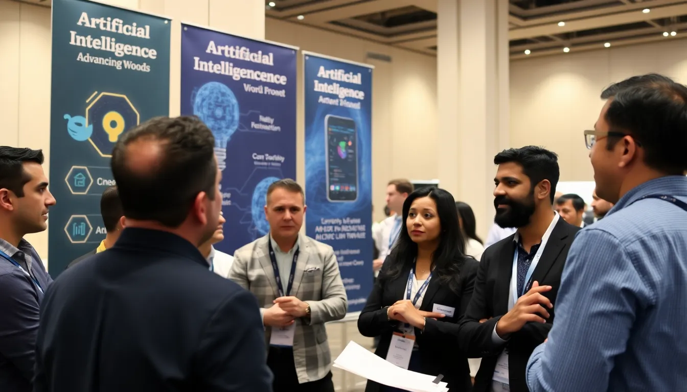 A visual representation of various sectors impacted by AI advancements, including healthcare and finance, illustrating the broad implications of emerging technologies on everyday business operations