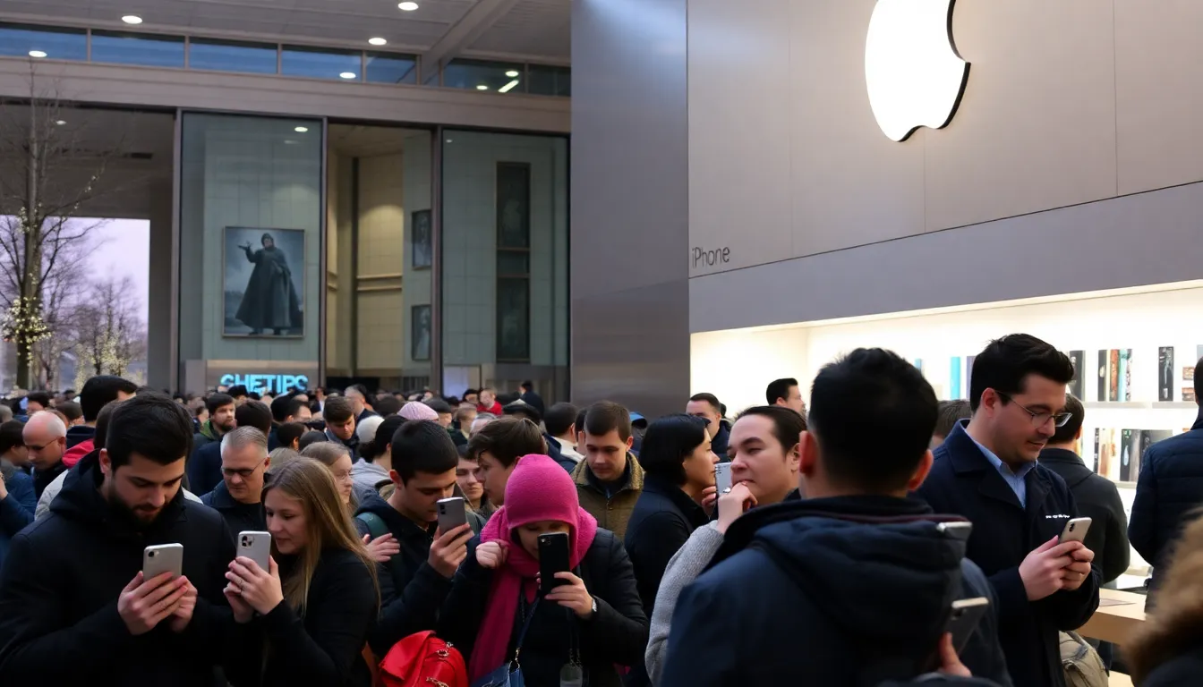 A closeup of the iPhone 15 showcasing its advanced camera system and sleek design, highlighting the features that attract new buyers