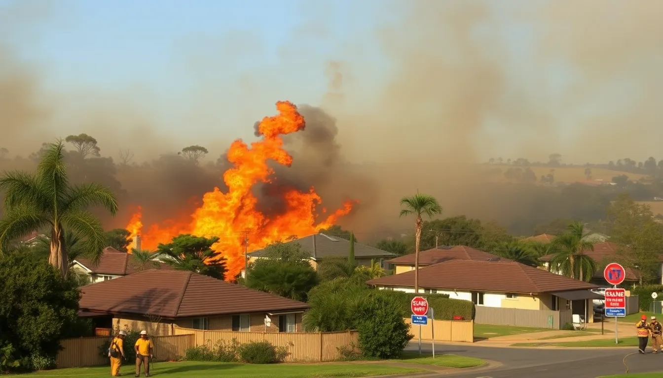 Local businesses with boardedup windows and signs indicating temporary closures due to the bushfire crisis affecting the area