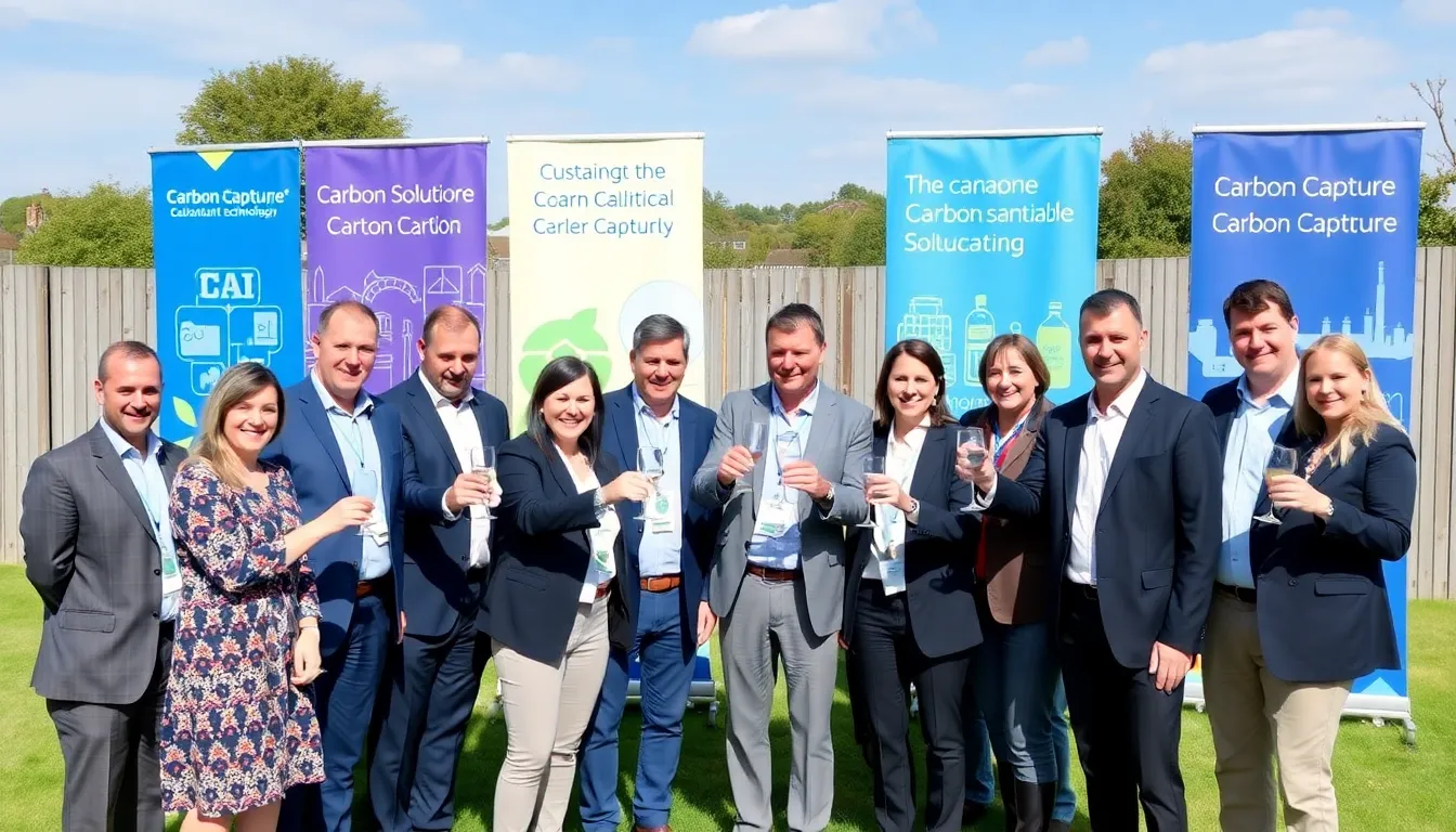 A carbon capture facility showcasing advanced technology designed to reduce industrial carbon dioxide emissions, representing innovation in sustainability