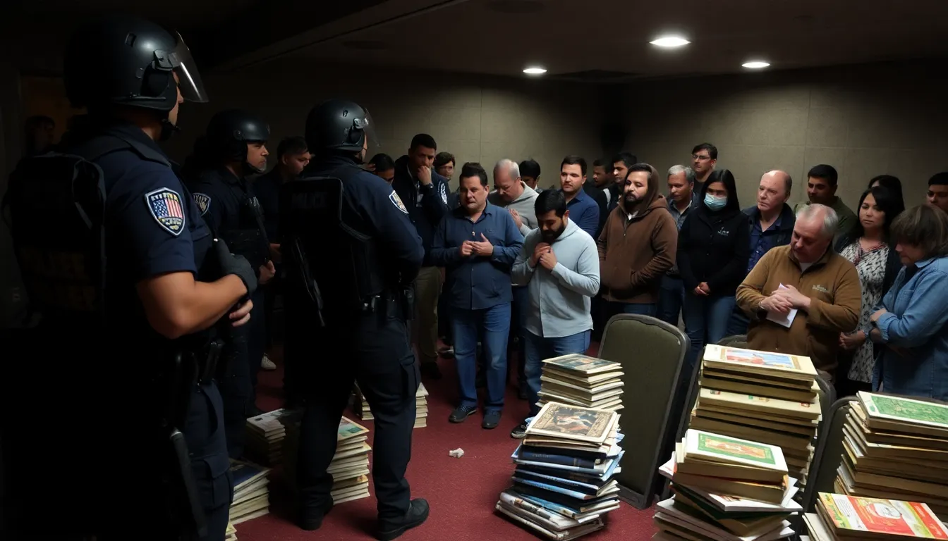 Authorities in Henan province arrest over 30 congregants during a raid on an underground church service, seizing religious materials amid a crackdown on unregistered Christian gatherings.