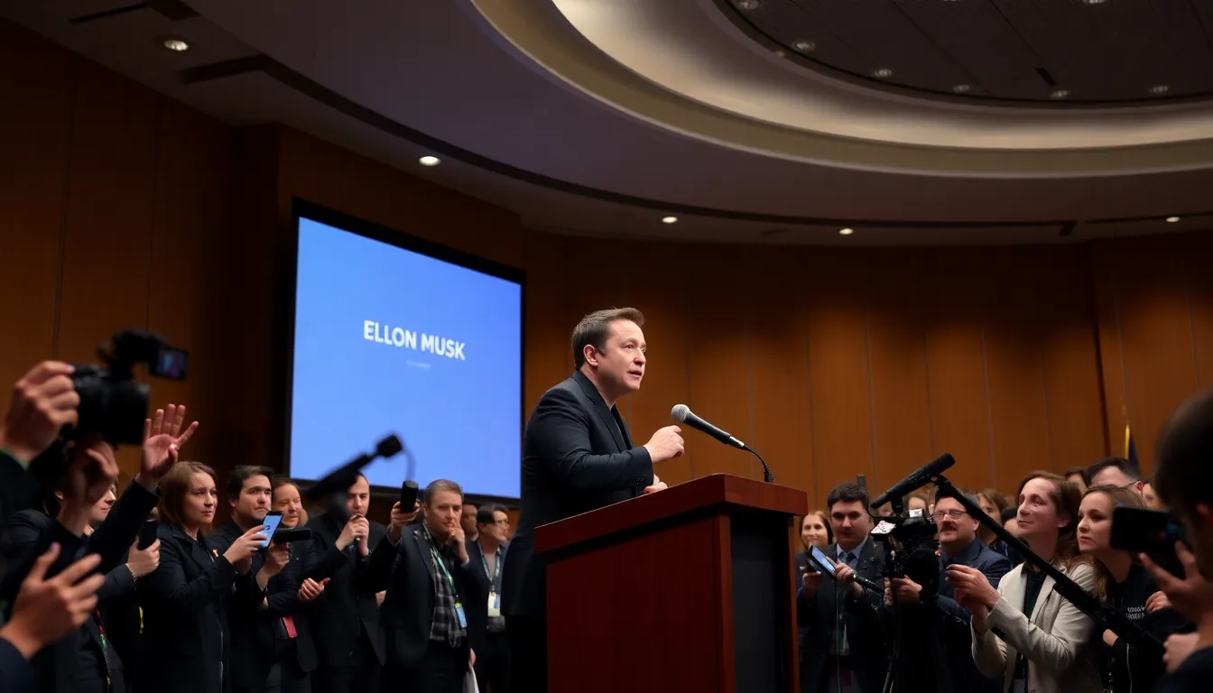 A depiction of the complex web of relationships between investors, governments, and the public as they navigate the implications of Musk's unpredictable actions on various industries