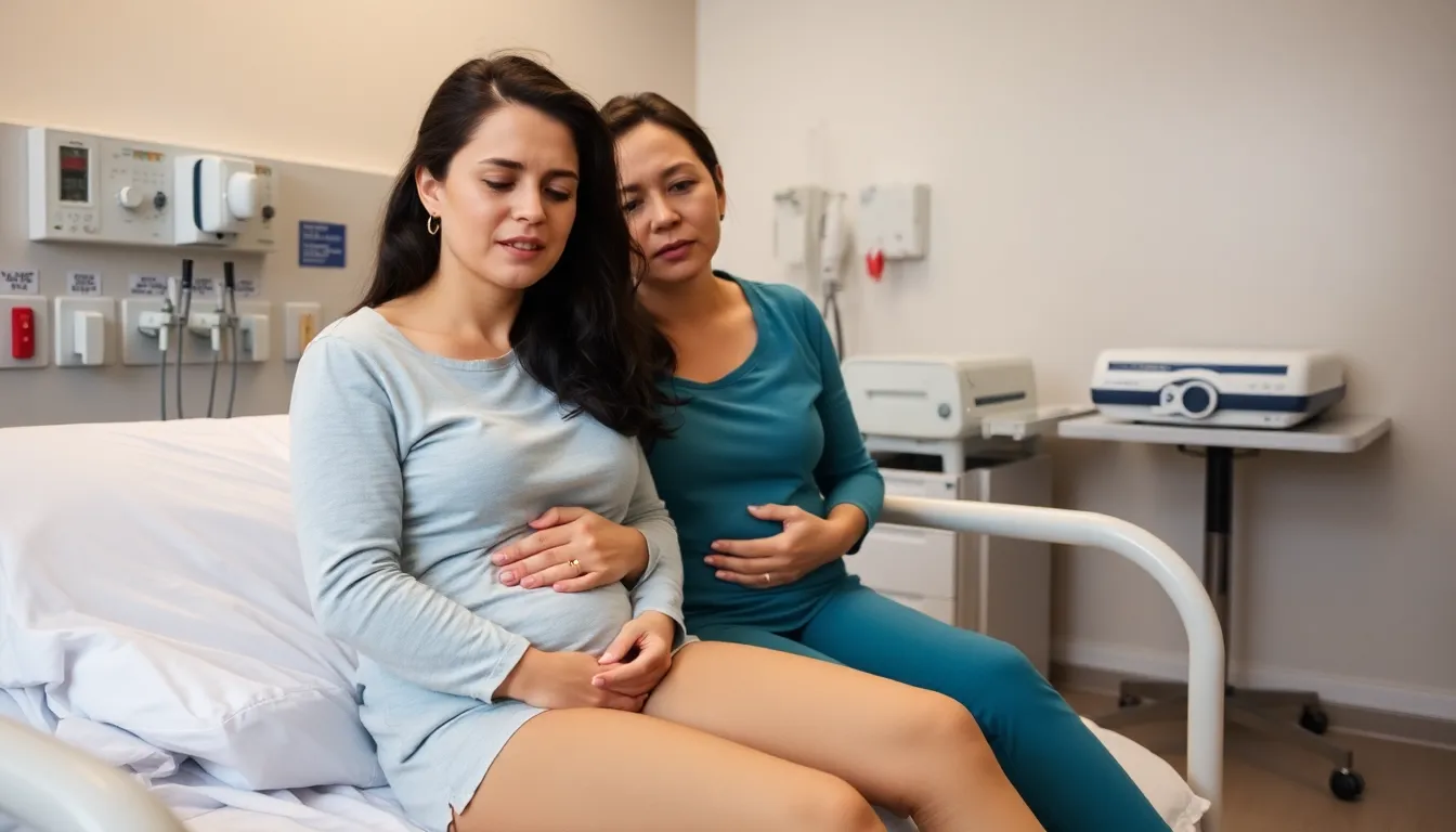 A healthcare professional discussing treatment options with a patient in a clinical setting, highlighting the complexities of managing endometriosis