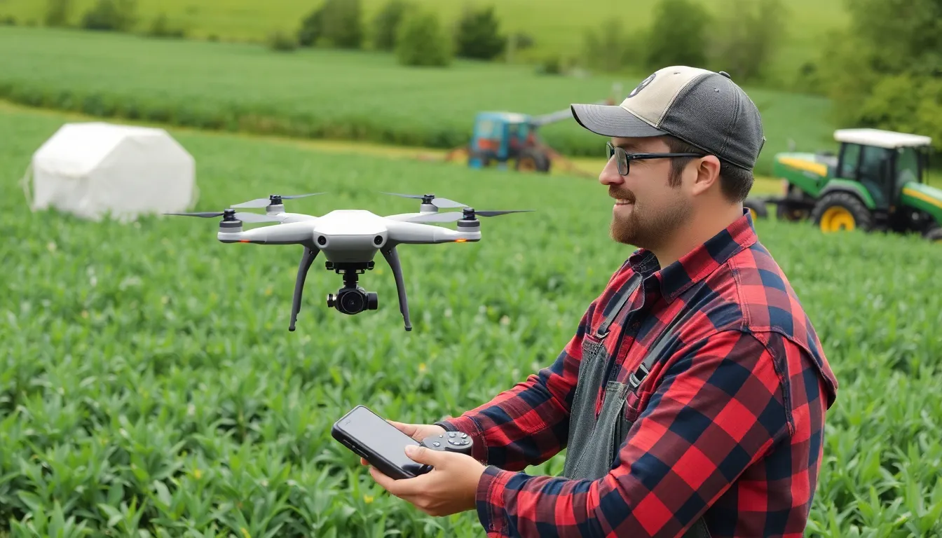 A group of stakeholders engaged in a discussion about the future of tech dense farms, highlighting the collaboration between farmers, technology companies, and policymakers