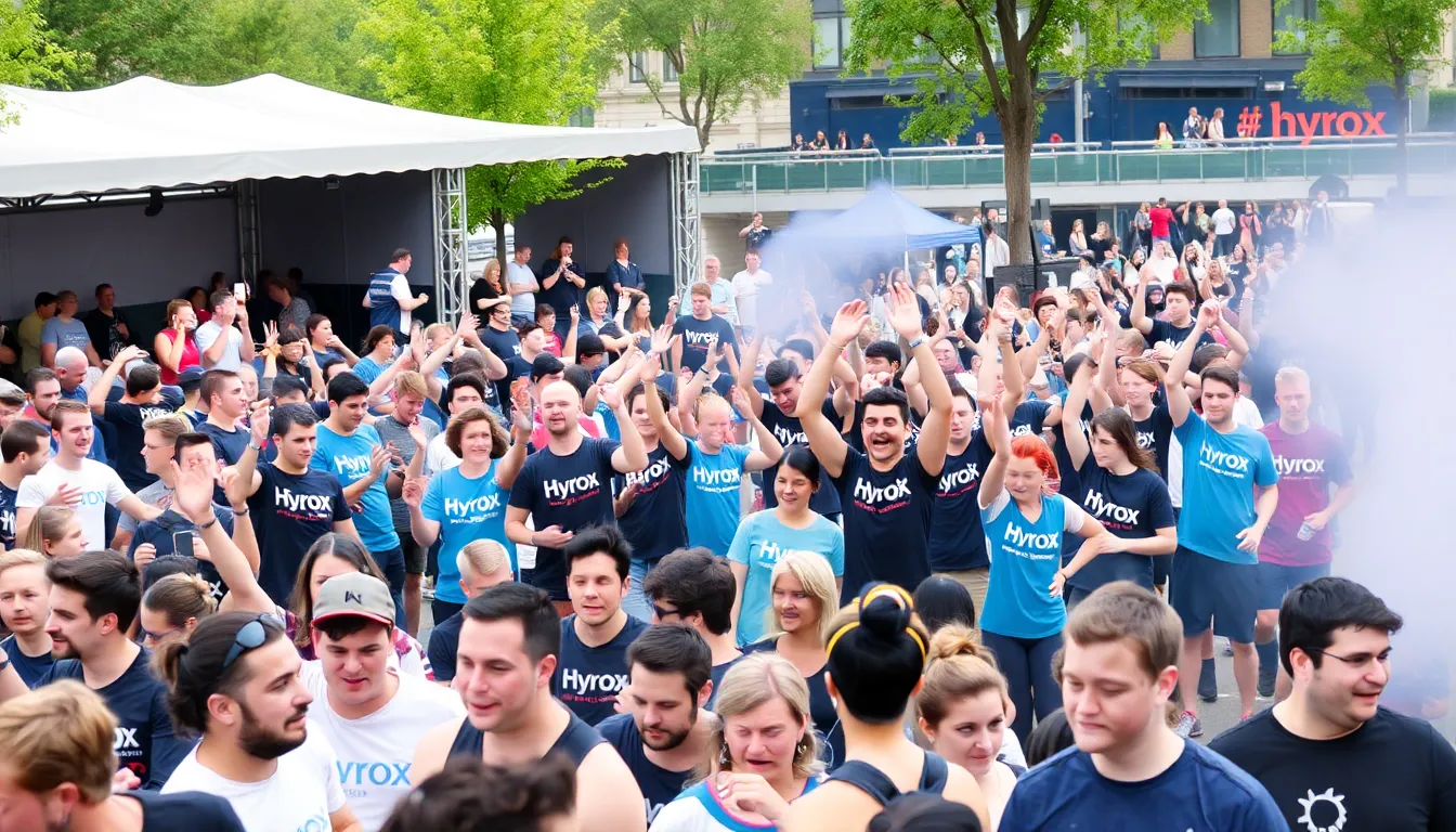 Influencers sharing their Hyrox experiences on social media, illustrating the event's impact on fitness culture and the motivation behind participation among young adults