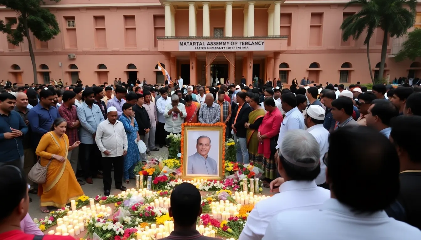 A social media post from a political leader expressing condolences and highlighting Ajit Pawar's legacy in the Nationalist Congress Party