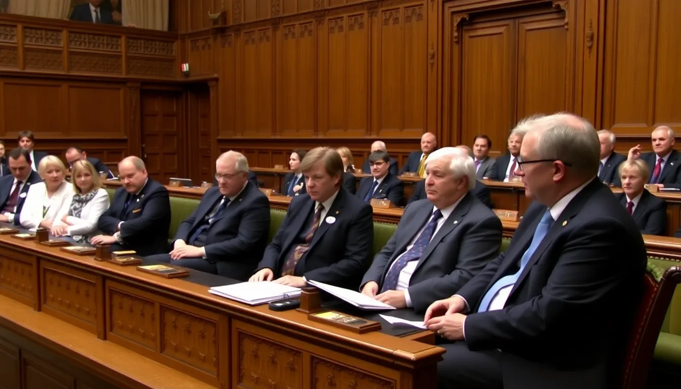 A group of concerned citizens engaging in a public forum about the potential economic impact of higher income taxes and the mansion tax on their lives