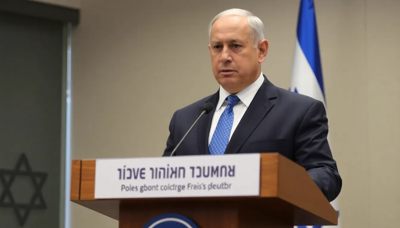 Israeli Prime Minister Benjamin Netanyahu speaks at a press conference, expressing strong disapproval of former President Donald Trump's recent appointments to the Gaza Board of Peace.