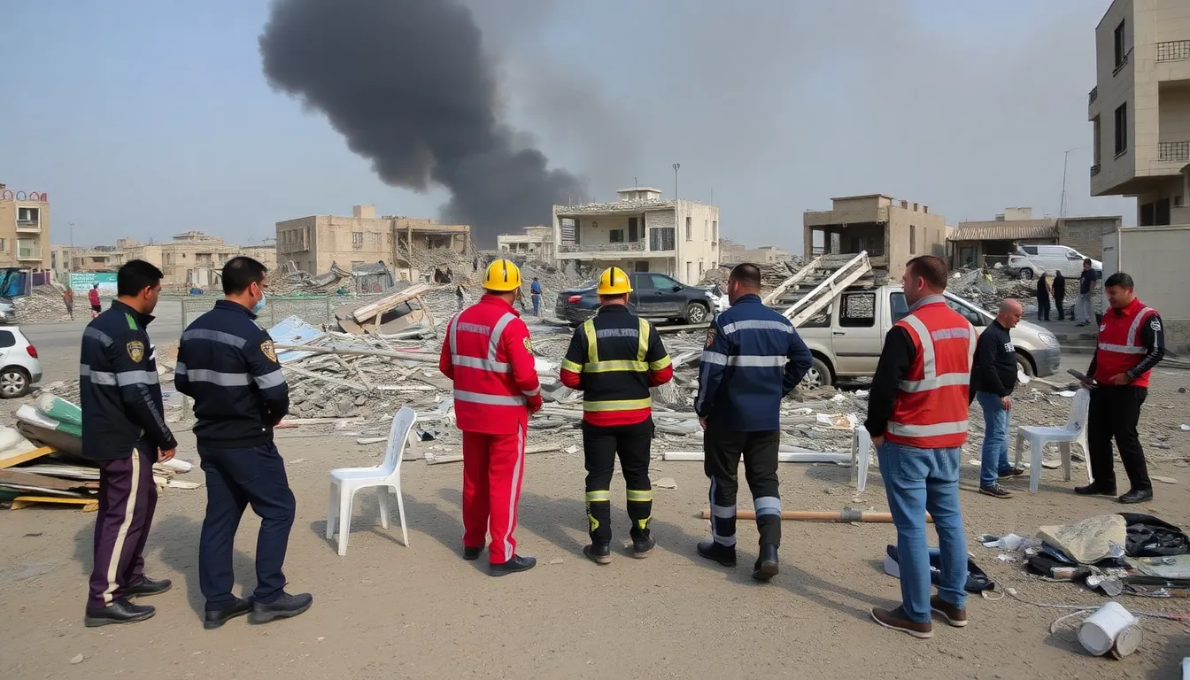 A makeshift clinic treating injured civilians, highlighting the urgent humanitarian needs amid the ongoing crisis in Gaza