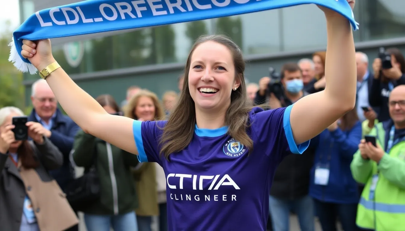 A dynamic onfield moment capturing Cascarino's exceptional skills during training, highlighting her tactical versatility and impact on the team's performance