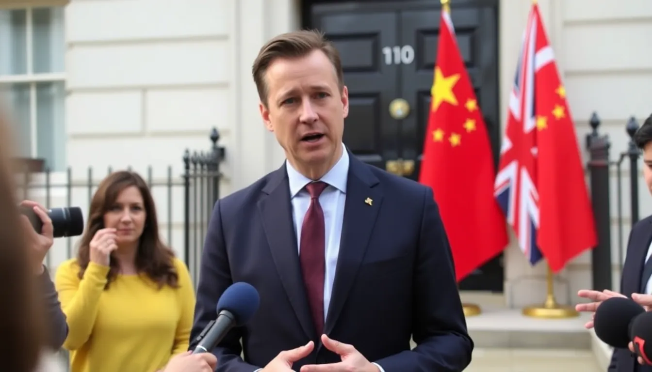 Business leaders expressing concerns over the impact of UKChina trade policies on their operations and economic stability