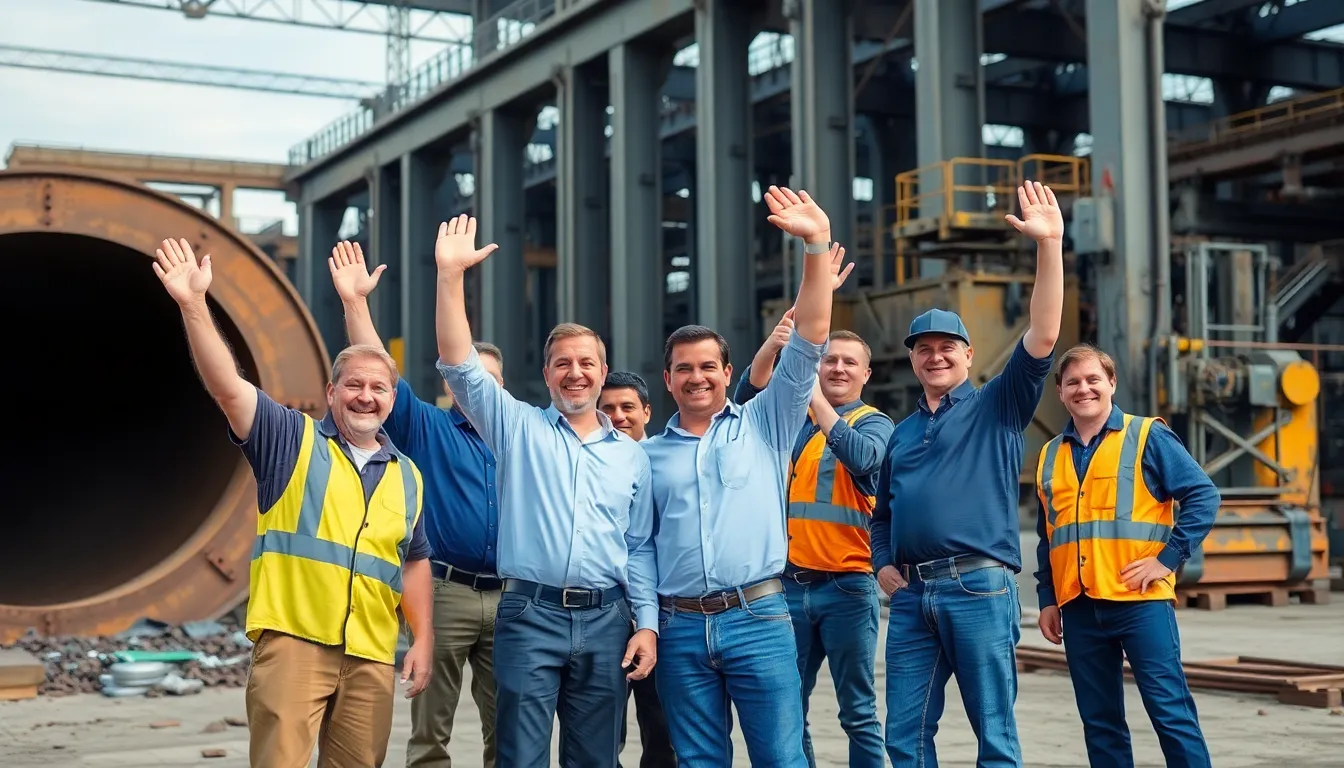 An automotive factory assembly line showing workers facing rising costs due to reliance on imported materials