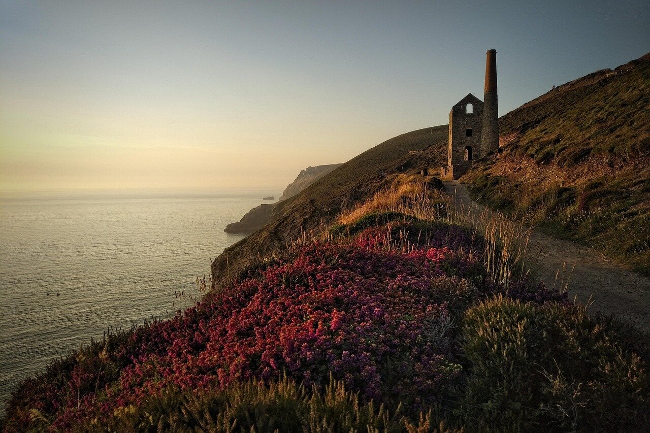 A bustling renewable energy sector showcases advancements in turbine efficiency and capacity, reflecting the UK's commitment to offshore wind technology