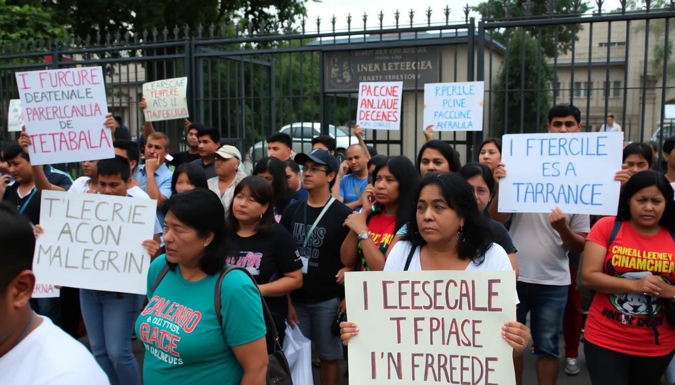 Families of political prisoners express their solidarity through emotional vigils, highlighting the human cost of Venezuela's political repression