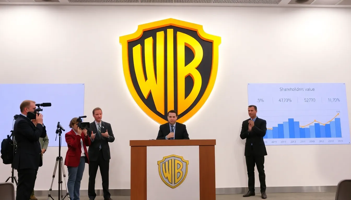 A bustling media landscape reflecting the competitive dynamics and evolving consumer demands in the entertainment industry