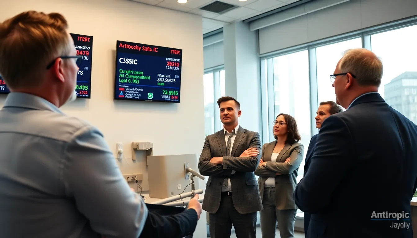 A group of regulatory experts convening to discuss compliance challenges related to AI in the legal sector, emphasizing the need for updated frameworks