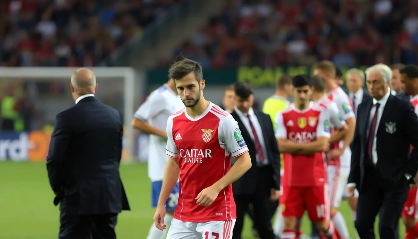 Benfica's coaching staff discusses strategies to cope with the absence of Prestianni in their upcoming games following the disciplinary action