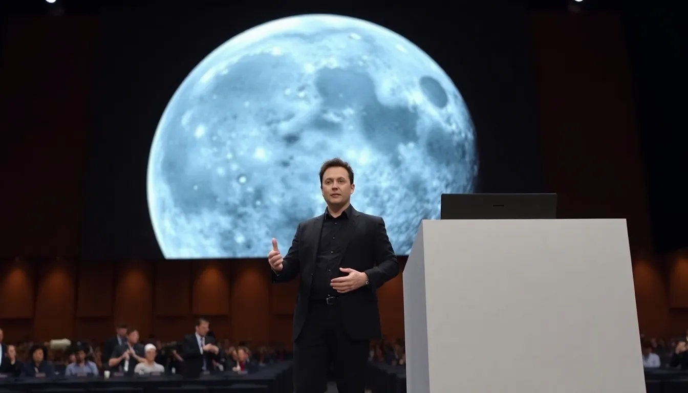 A group of international scientists collaborating on lunar exploration initiatives, highlighting the global interest in Moon resources