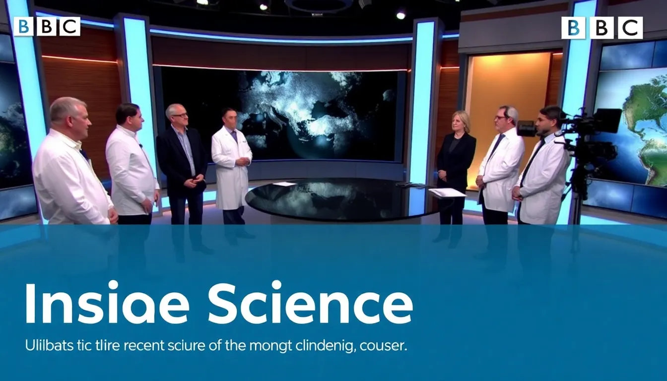 A diverse group of scientists and educators engaged in a lively conversation about the importance of accurate science communication