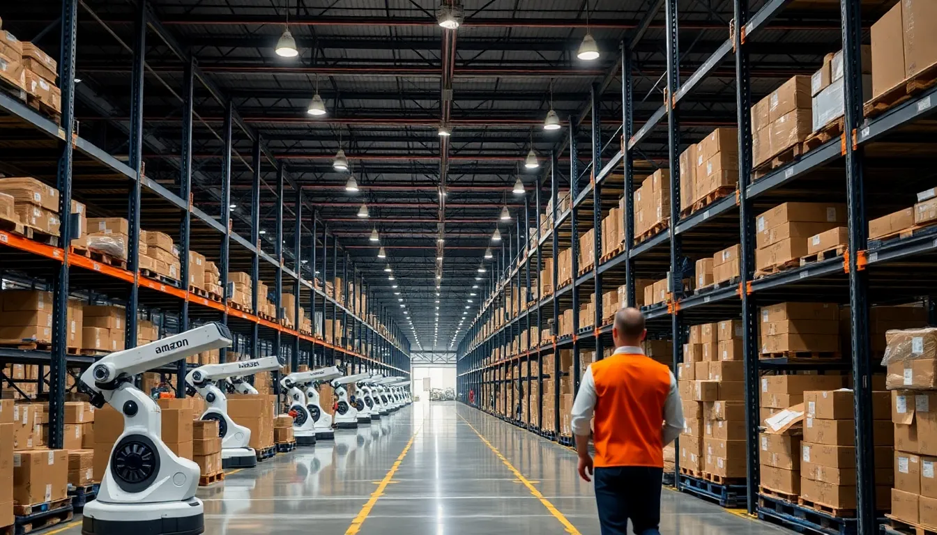 Warehouse workers engaged in training programs designed to enhance their skills in response to the rise of automation technologies