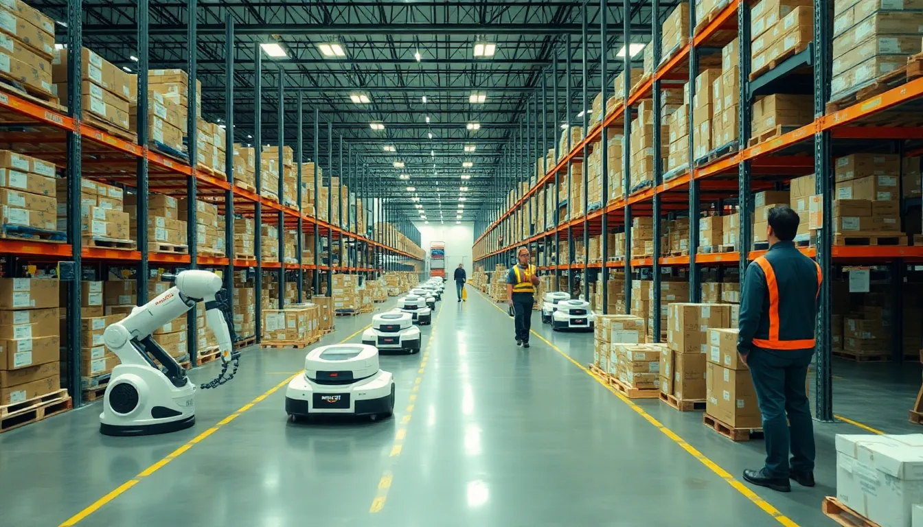 A discussion panel featuring industry experts addressing the impact of automation on job security and workforce adaptation in the logistics sector