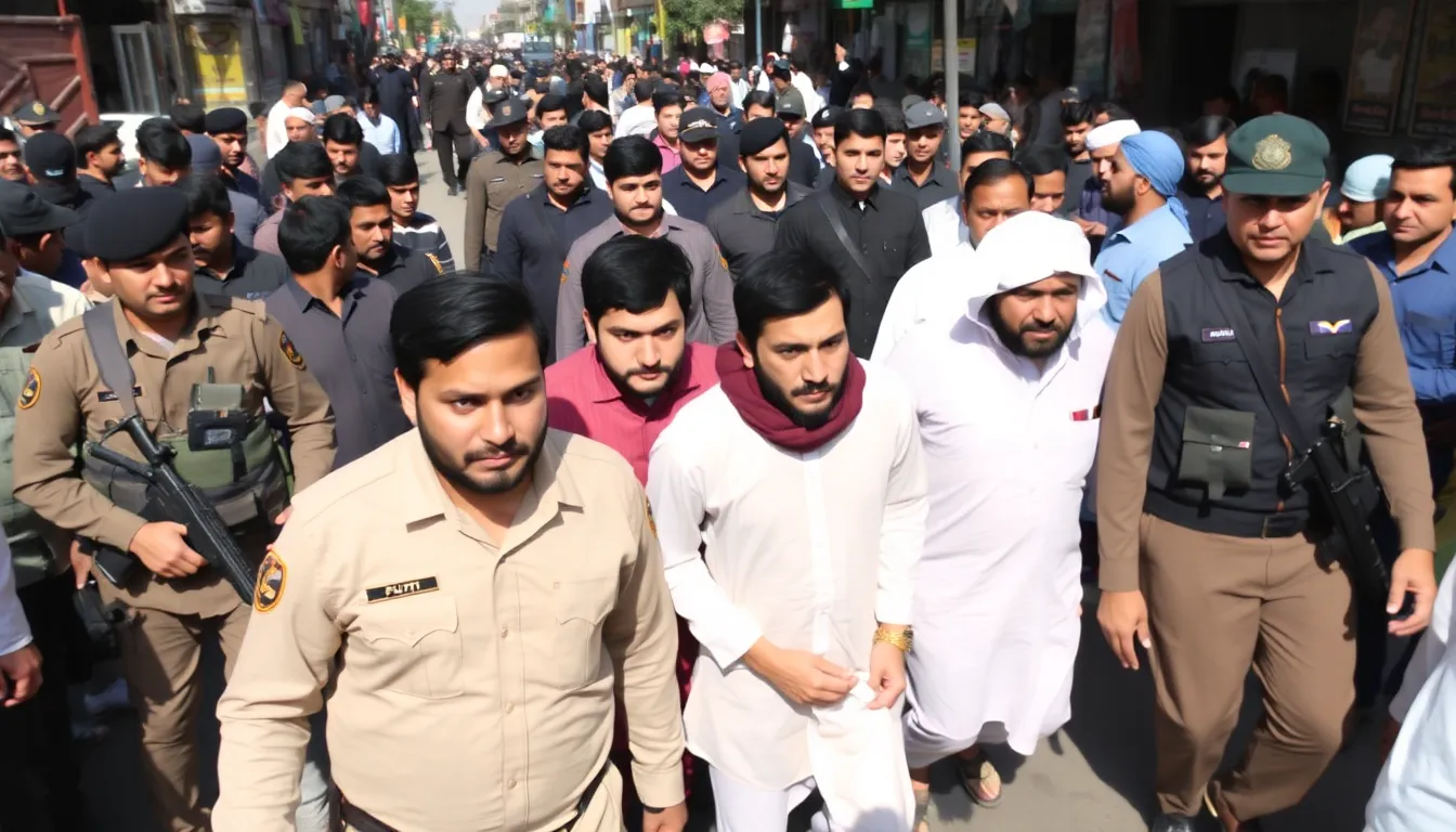 A bustling market area showing signs of decreased activity as residents avoid crowded places following the attack