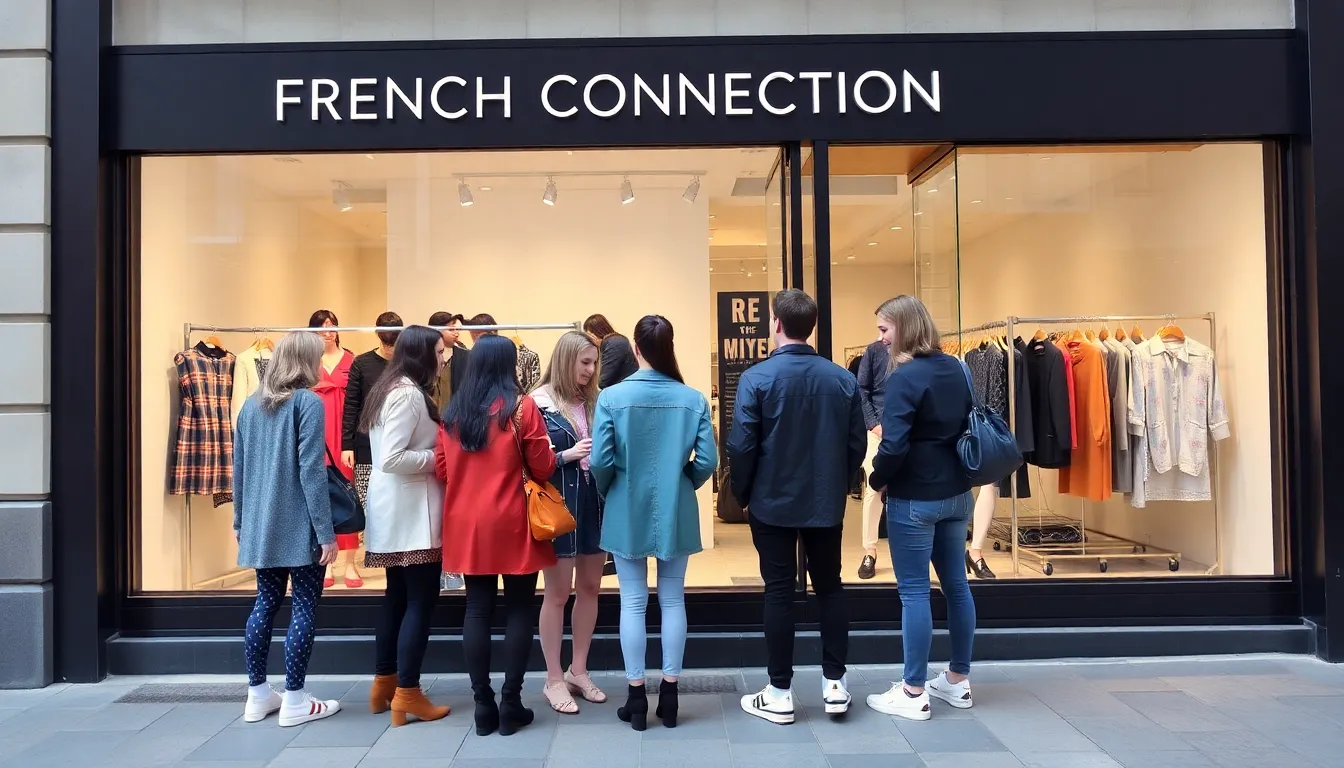 A behindthescenes look at French Connection's management team discussing innovative strategies to revive the FCUK brand and appeal to younger demographics