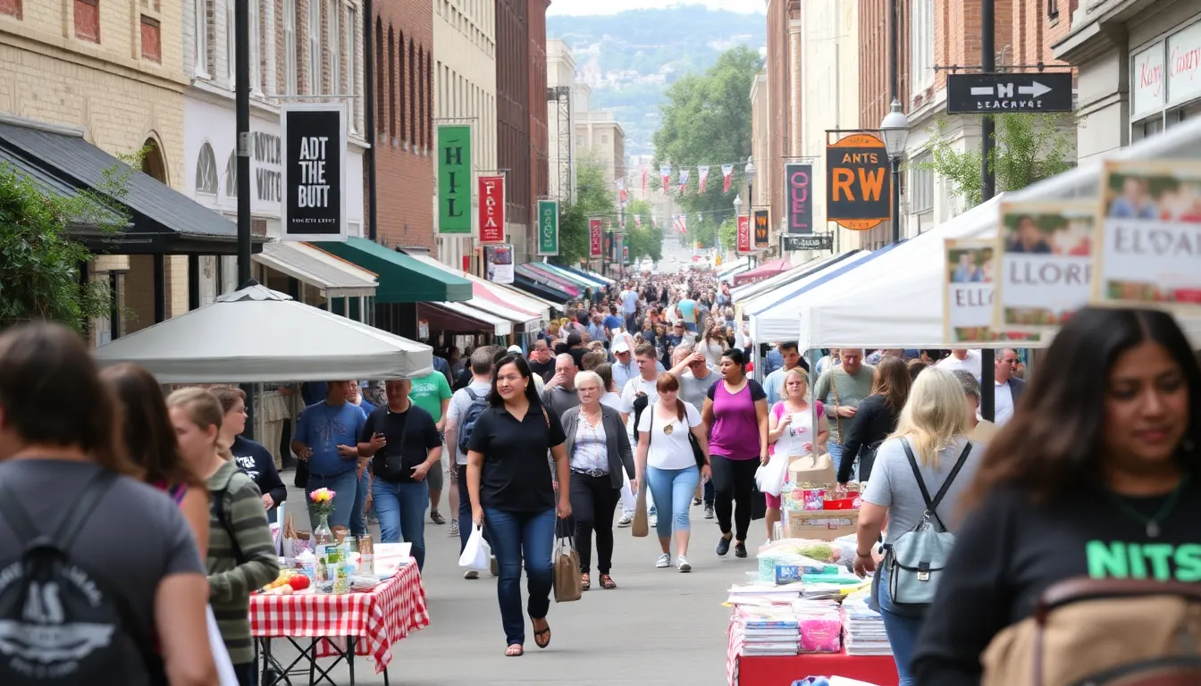 Residents participating in a community event aimed at revitalizing their local high street, showcasing the importance of collaboration and engagement