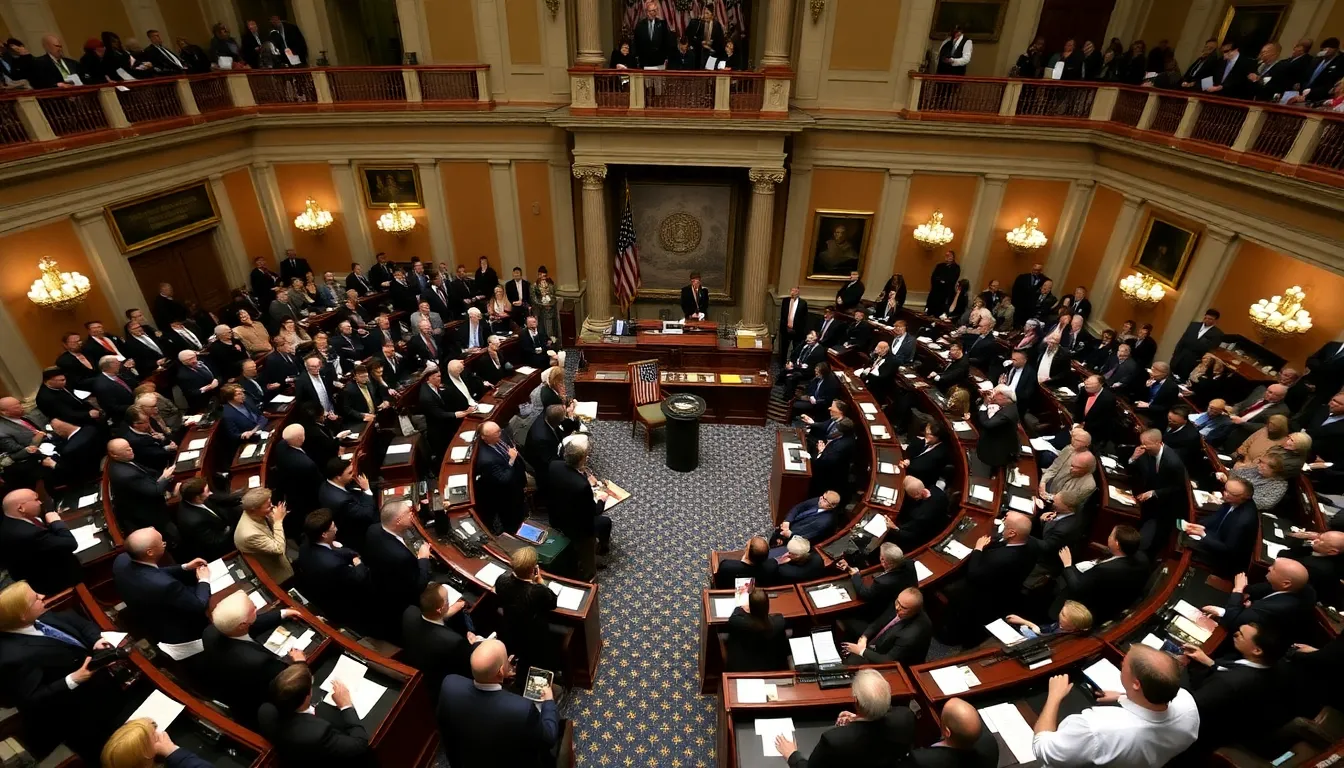 Congress members discuss budget negotiations in a tense atmosphere as the government shutdown enters its second week.