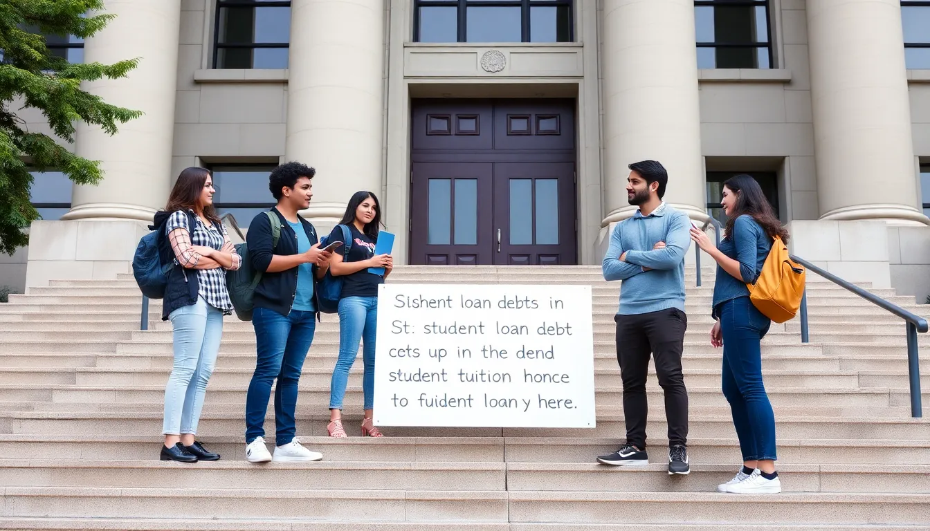 A financial aid office where students are exploring scholarship opportunities, emphasizing the importance of accessible funding for higher education