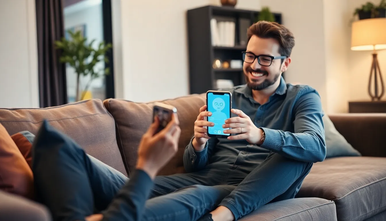An elderly person engages with a chatbot on a tablet, illustrating how AI companions can provide social interaction and support for those facing challenges in traditional social settings