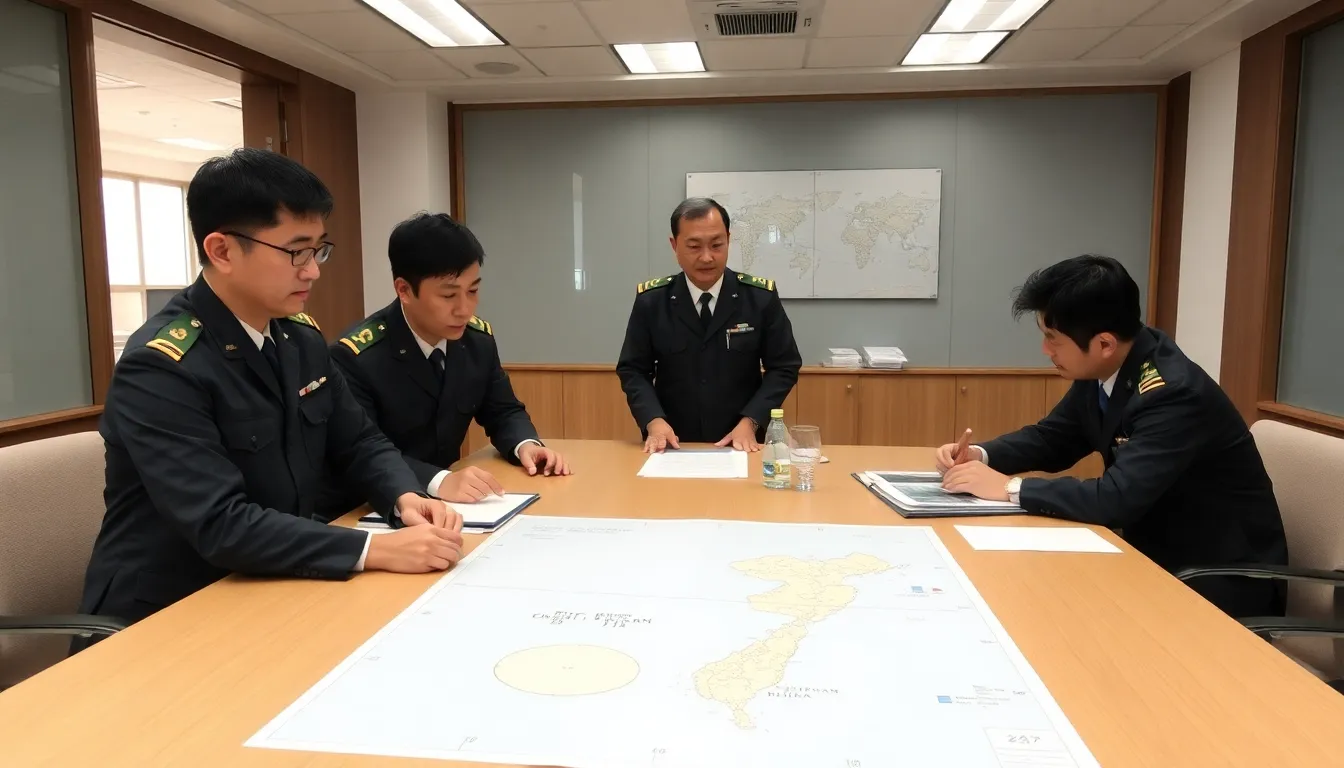 Japanese defense officials discuss plans for missile deployment on a strategically significant island near Taiwan, highlighting the country's shift in military policy amid rising regional tensions.