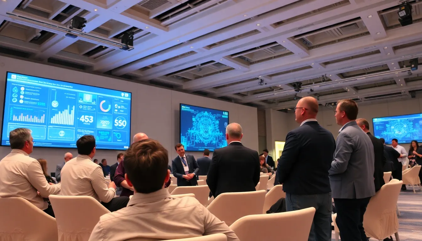 A dynamic scene capturing the evolution of personal computing, from the launch of the IBM PC to the rise of smartphones, reflecting the transformative journey of technology in daily life