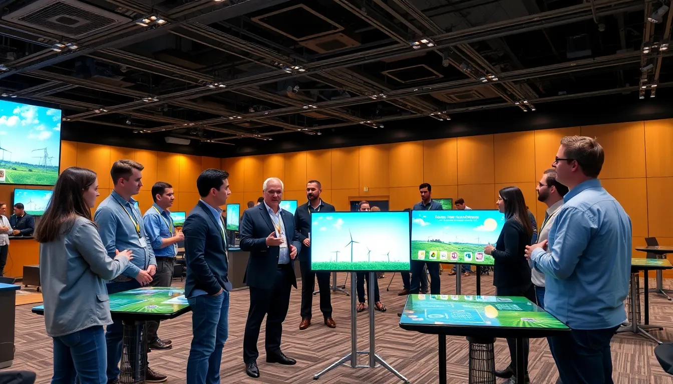 A diverse group of consumers engaging with various digital devices, reflecting the impact of technology on everyday life and social interactions