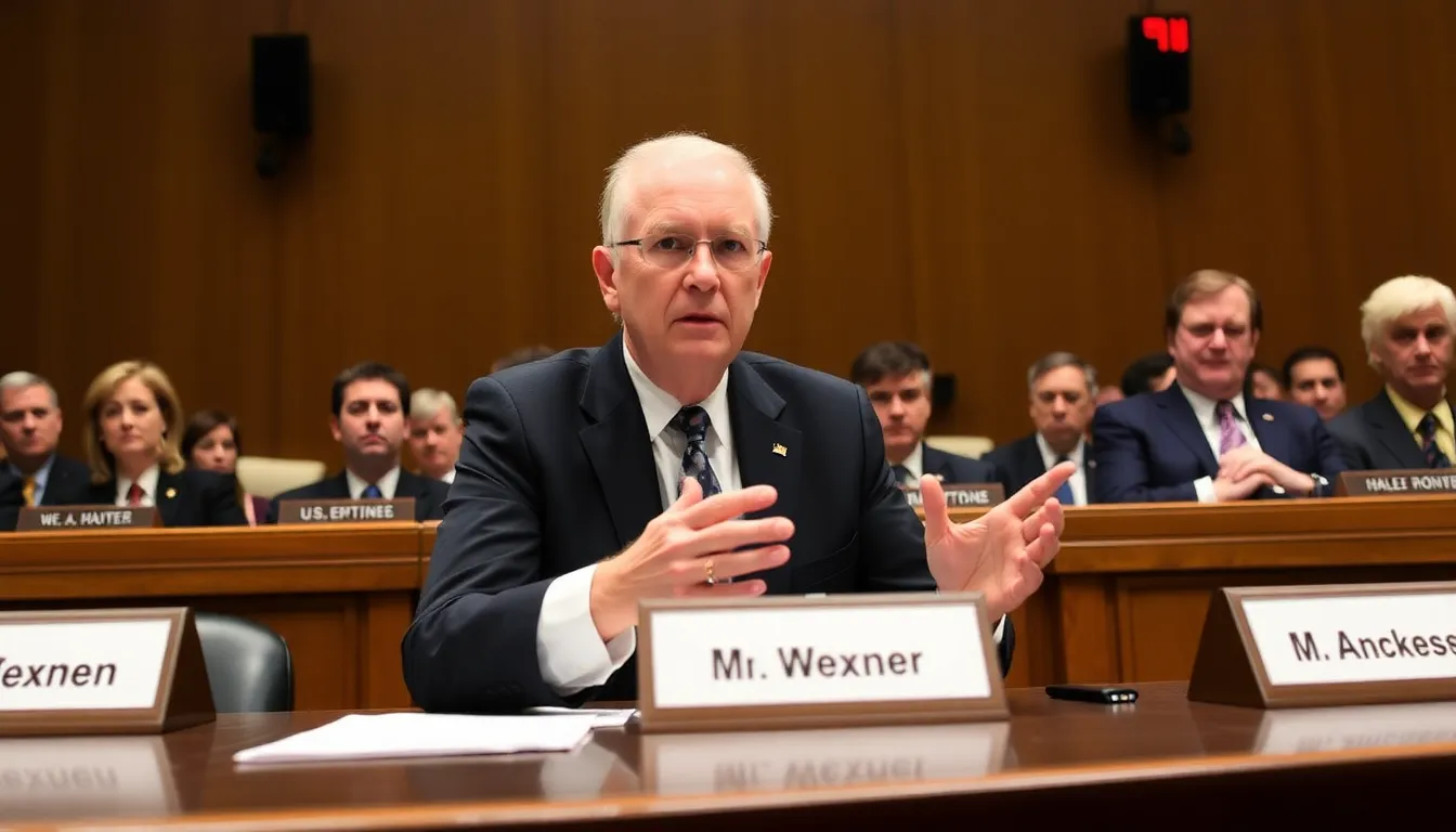 Les Wexner sits before a panel of U.S. lawmakers, expressing regret and reflecting on his past relationship with Jeffrey Epstein during a congressional hearing.