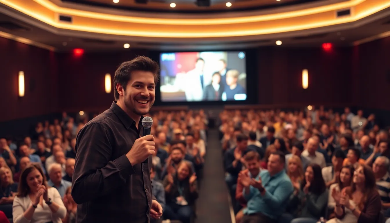 An audience watches intently during a screening of Markiplier's film, reflecting the growing interest in diverse and original storytelling in cinema