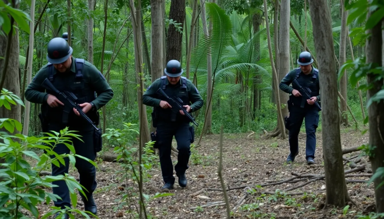 Authorities search a wooded area in Mexico as they investigate leads related to the disappearance of Nancy Guthrie.