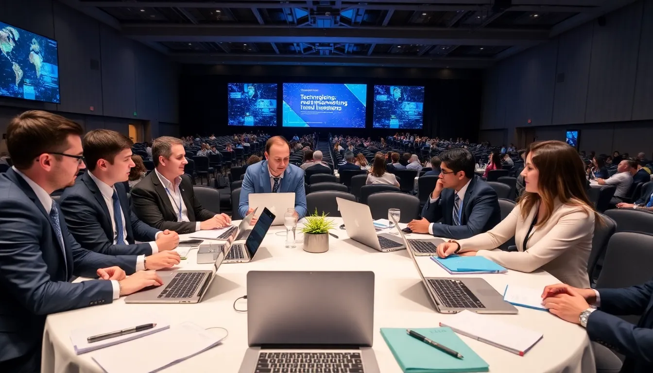 A diverse group of stakeholders engaged in a roundtable discussion about the ethical implications of AI technologies