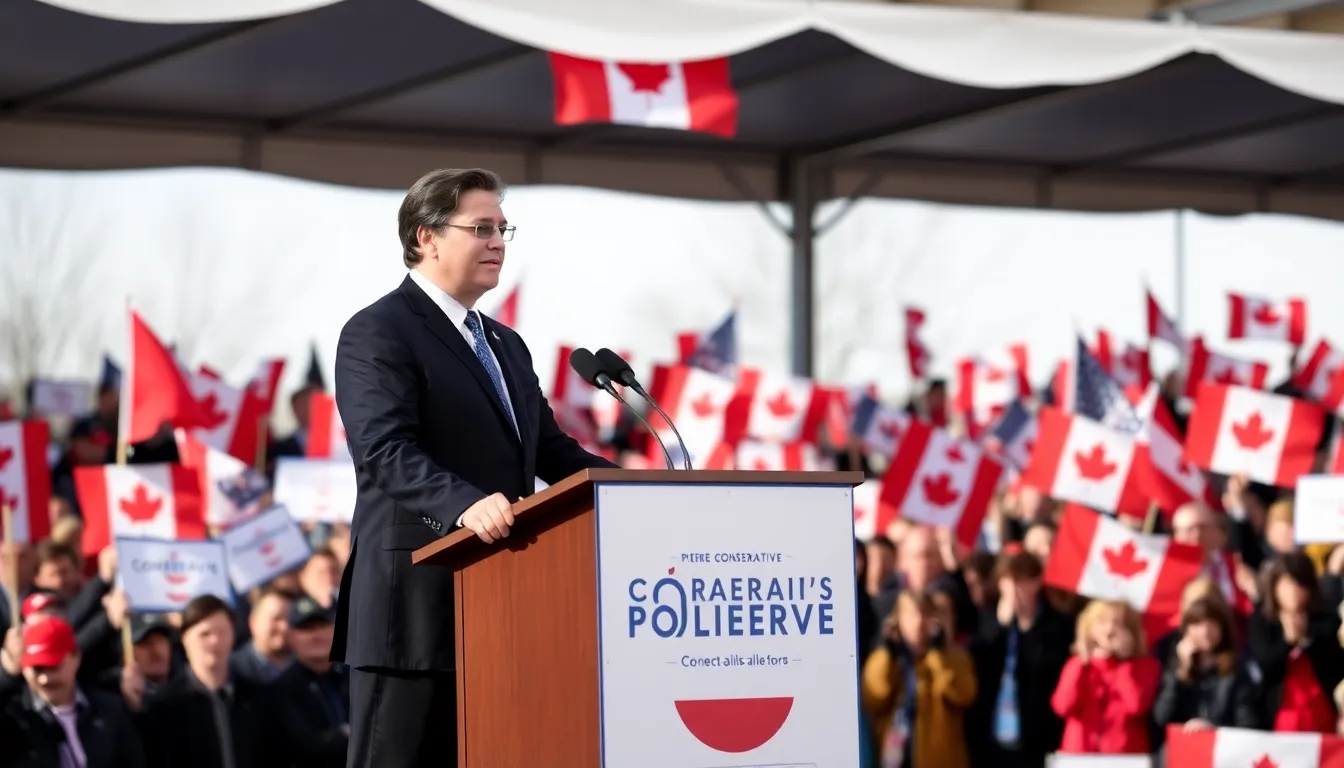 Activists rallying in support of fiscal conservatism, highlighting the party's focus on economic reform and reduced government spending
