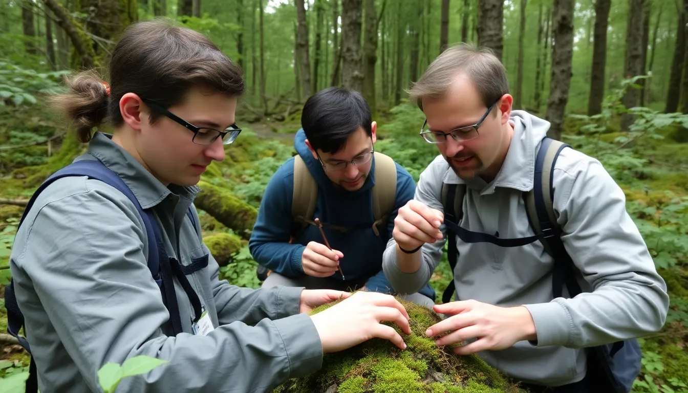Conservationists engage with local communities to raise awareness about the vital role of mosses in climate resilience and ecological balance