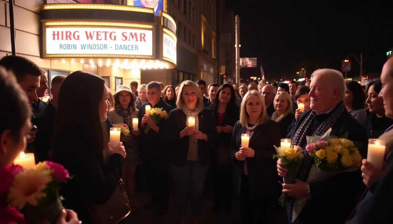 A community rallying for mental health awareness, inspired by Windsor's struggles and the need for better support systems in the entertainment industry