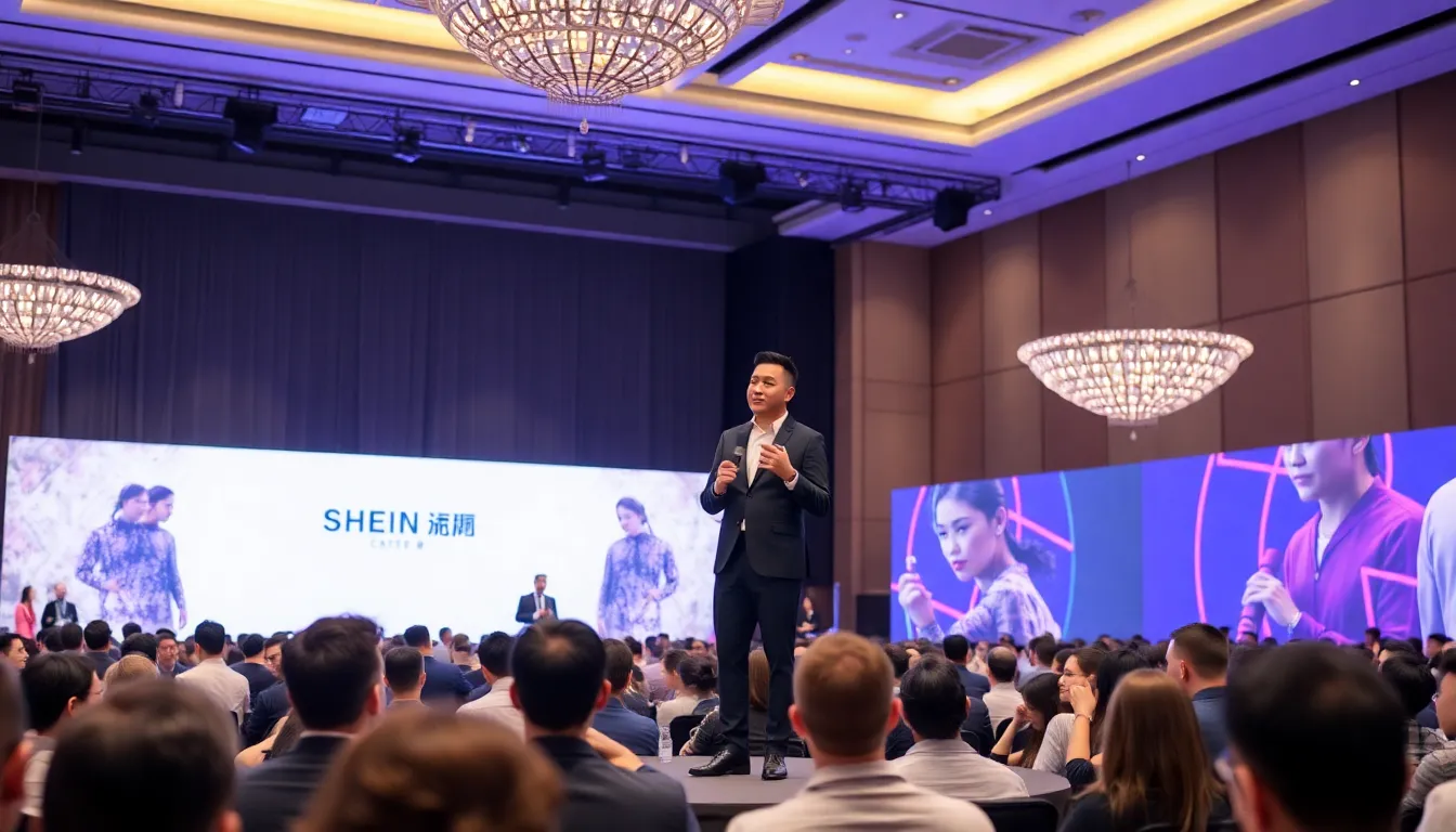 Shein's product display showcases a blend of traditional Chinese aesthetics and modern fashion trends, appealing to both local and international consumers