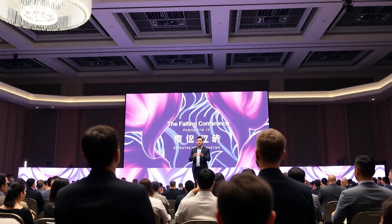 The backdrop of the event features Shein's logo, symbolizing the brand's rapid growth and its connection to China's evolving ecommerce landscape