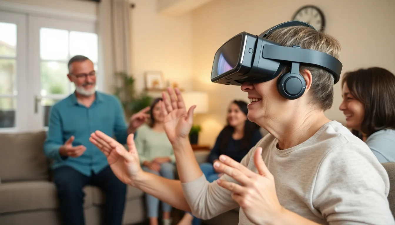 A healthcare provider discussing rehabilitation strategies with a stroke survivor, emphasizing the collaboration between technology and personal care in recovery
