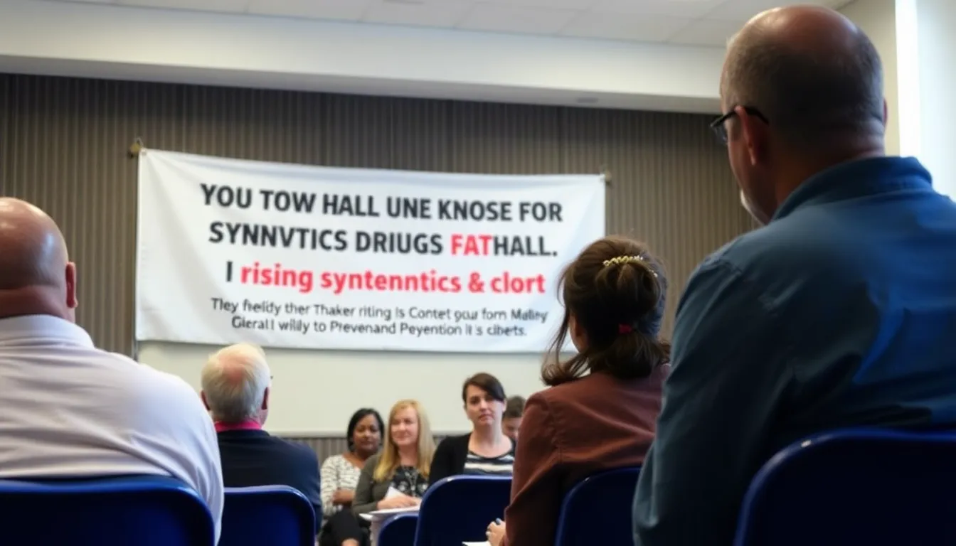 Law enforcement officials strategizing on how to combat the increasing prevalence of synthetic drugs in their jurisdiction