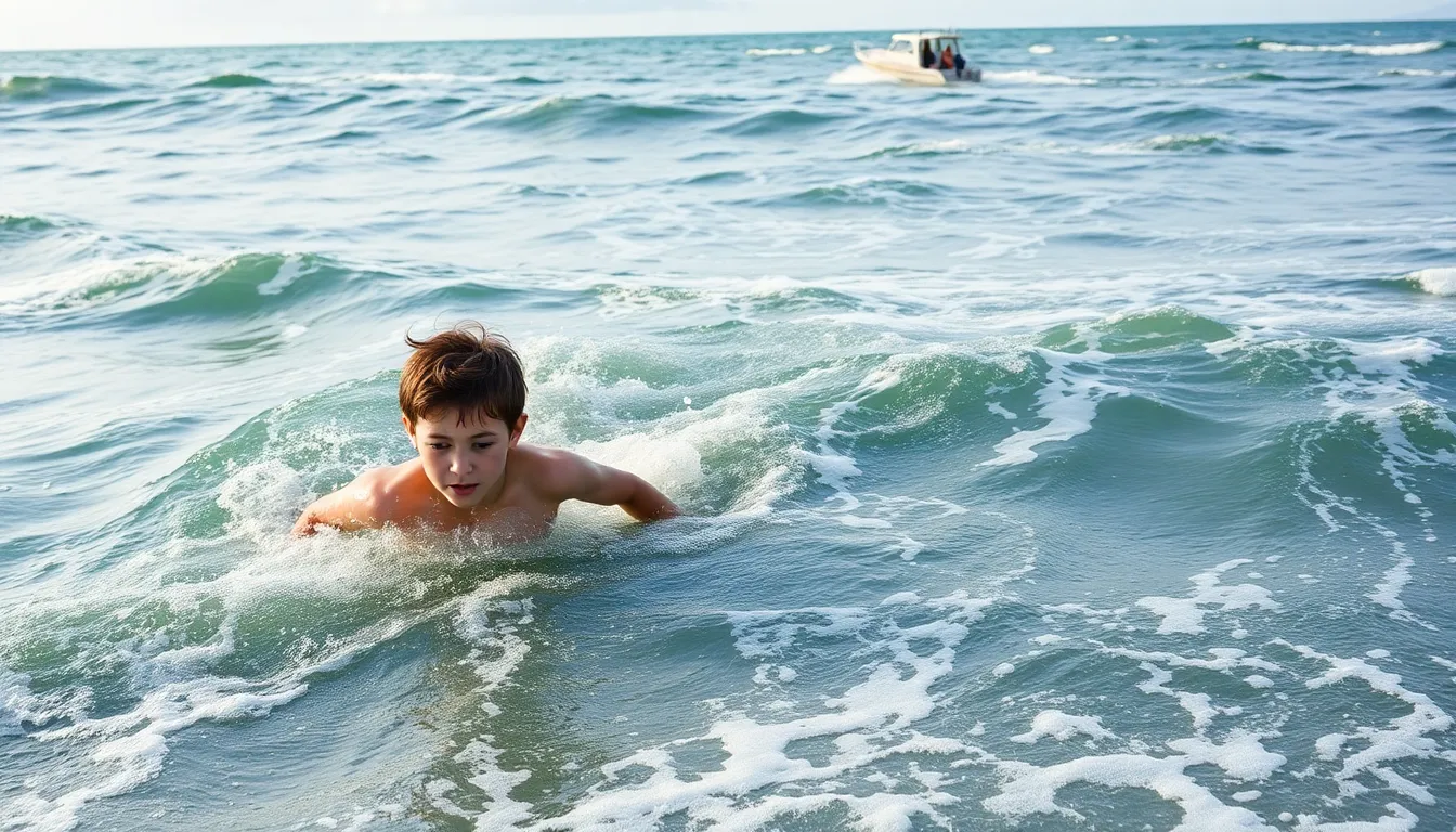 Rescue teams deploying boats and helicopters to locate the family in distress off the Australian coast
