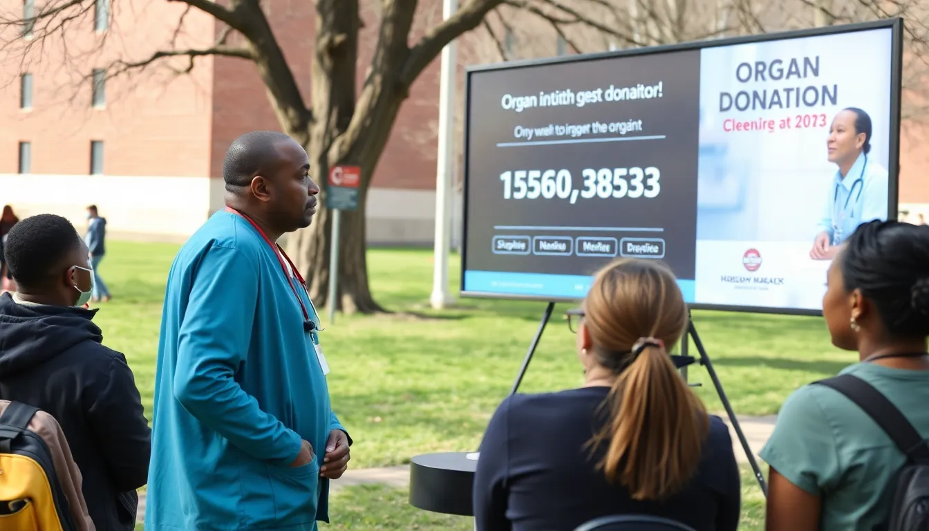 A family gathered around a table, contemplating the decision of organ donation, reflecting the emotional and ethical considerations involved in the process